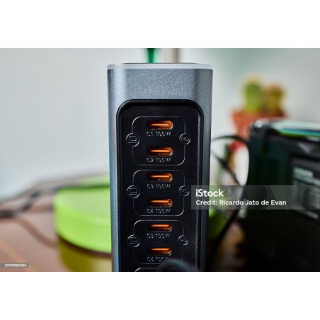 Station de charge USB 6 ports rapide | Chargeur multi-appareils sécurisé